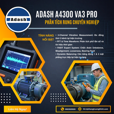 ADASH A4300 VA3 Pro – Professional Vibration Analyzer for Condition Monitoring