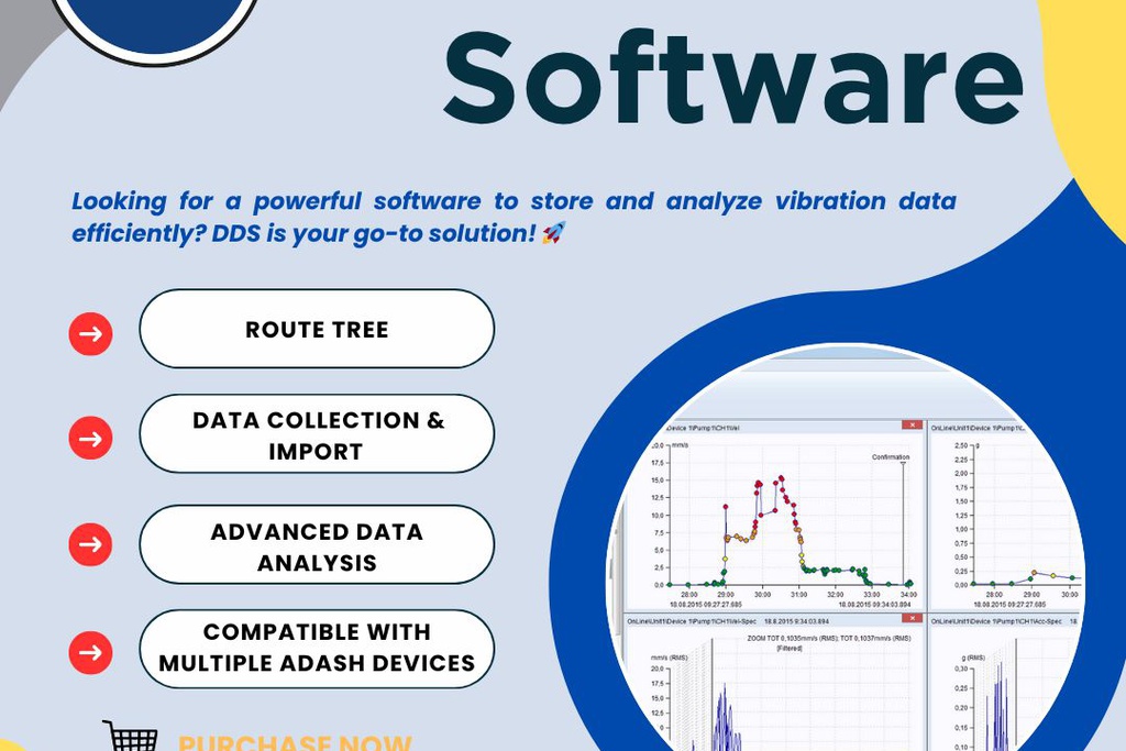 Discover the outstanding features of Digital Diagnostics System (DDS) - Professional vibration analysis solution from Adash!