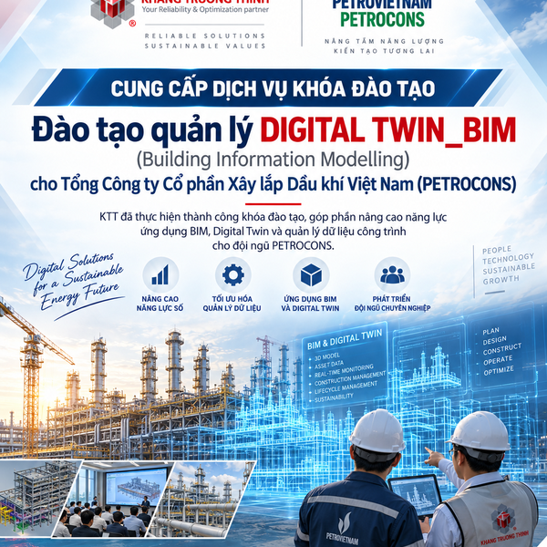 Provision of the “Digital Twin_BIM (Building Information Modelling) Management Training” for Vietnam Petroleum Construction Joint Stock Corporation (PETROCONS)